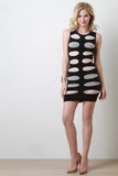 Oval Cutout Bodycon Dress