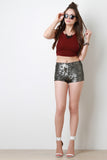 Matte Sequin Shorts