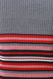 Striped Hem Ribbed Knit Dress