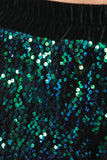 Two Tone Sequined Shorts
