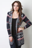 Hooded Fair Isle Cardigan