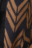 Longline Chevron Knitted Cardigan