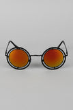 Matte Round Antique Sunglasses