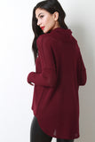 Loose Knit Cowl Neck Sweater Top