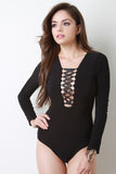 Corset Lace Up Bodysuit